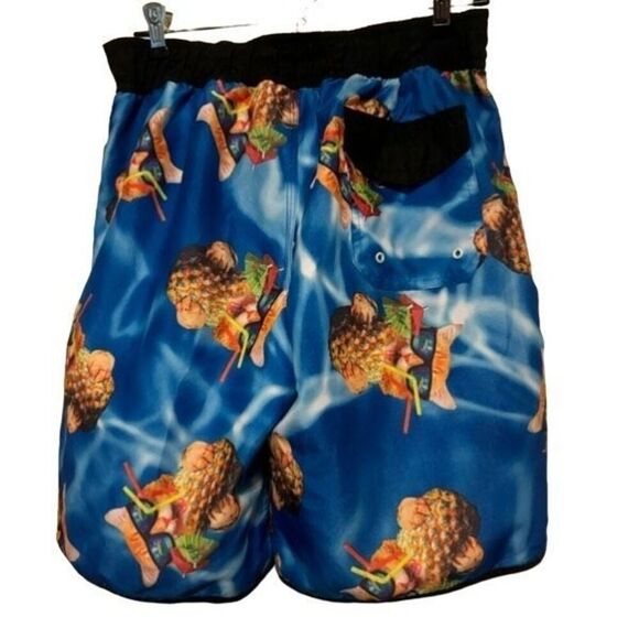 BioWorld Pineapple Cat Size Small Swim Trunks - Picture 3 of 4